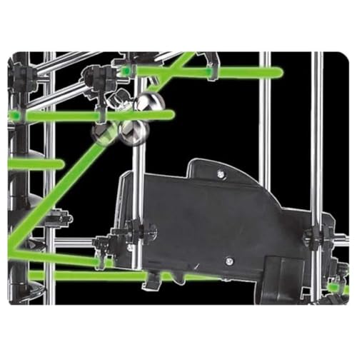 Glow in the Dark Marble Roller Coaster Building Kit 1337 Pieces