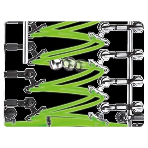 Glow in the Dark Marble Roller Coaster Building Kit 1337 Pieces