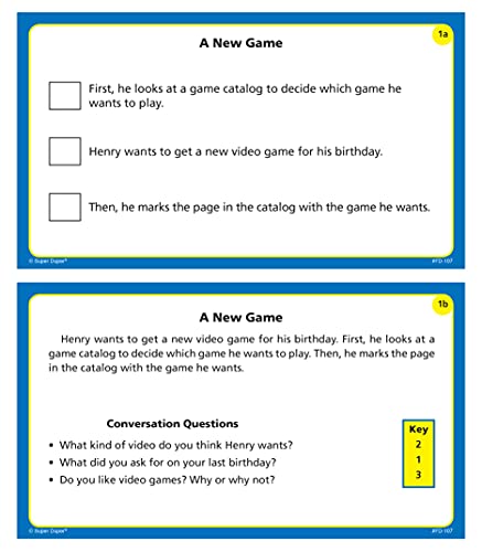 Story Event Sequencing Flash Cards Learning Set