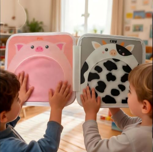 Animal Touch Book Textured Sensory Learning Toy