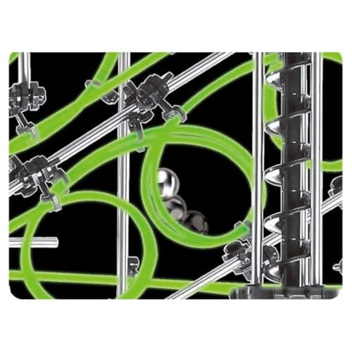 Glow in the Dark Marble Roller Coaster Building Kit 1337 Pieces