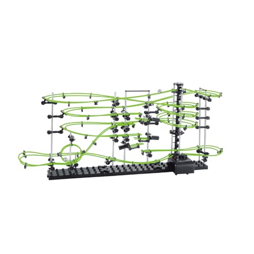 Glow in the Dark Marble Roller Coaster Building Kit 1337 Pieces