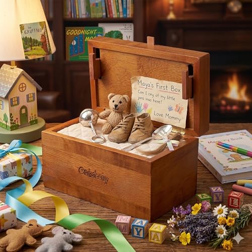 Wooden Mystery Puzzle Box Brain Teaser for Adults and Kids
