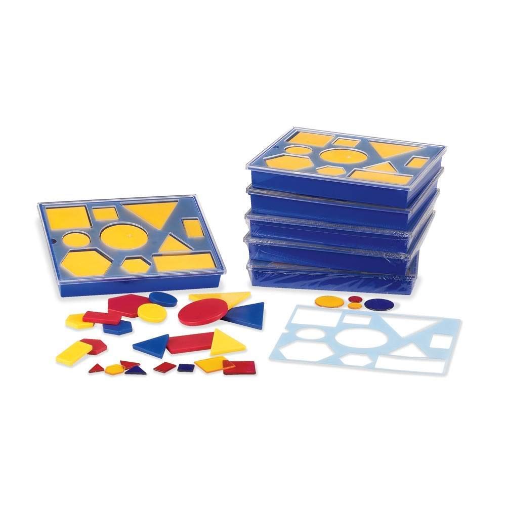 Attribute Blocks Classroom Learning Kit Set of 6 Trays