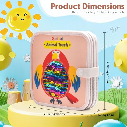 Animal Touch Book Textured Sensory Learning Toy