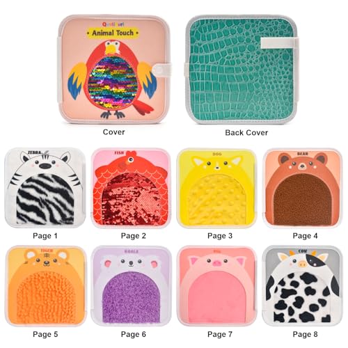 Animal Touch Book Textured Sensory Learning Toy