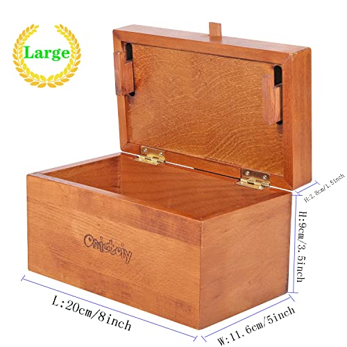 Wooden Mystery Puzzle Box Brain Teaser for Adults and Kids