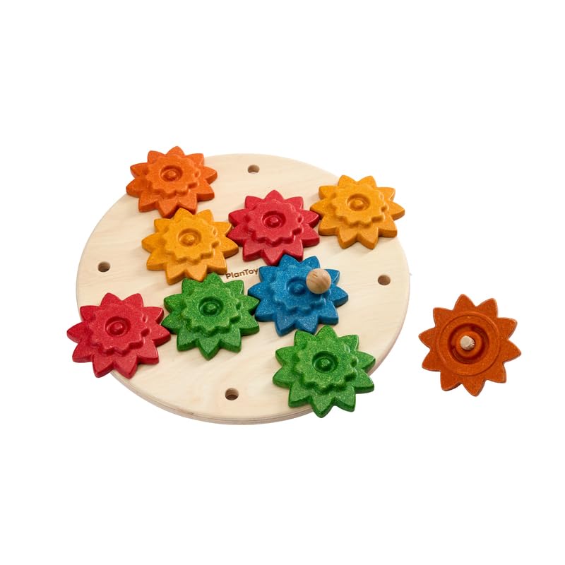 Wooden Construction Gears Puzzle Tool Learning Set