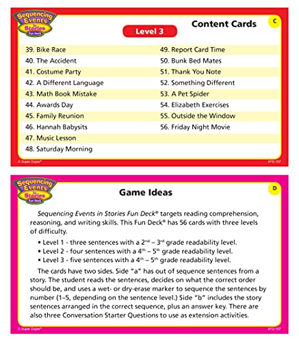 Story Event Sequencing Flash Cards Learning Set