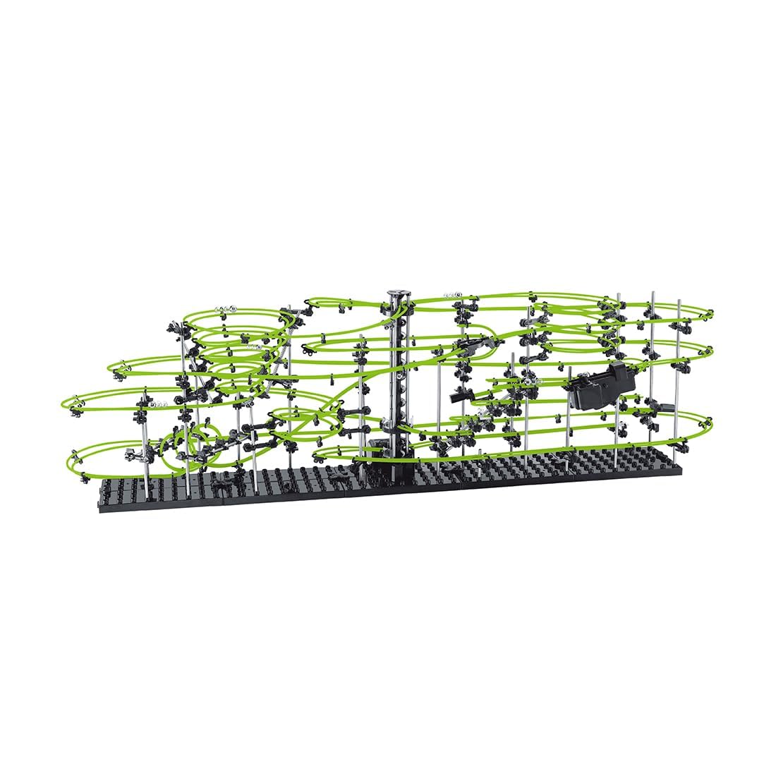 Glow in the Dark Marble Roller Coaster Building Kit 1337 Pieces