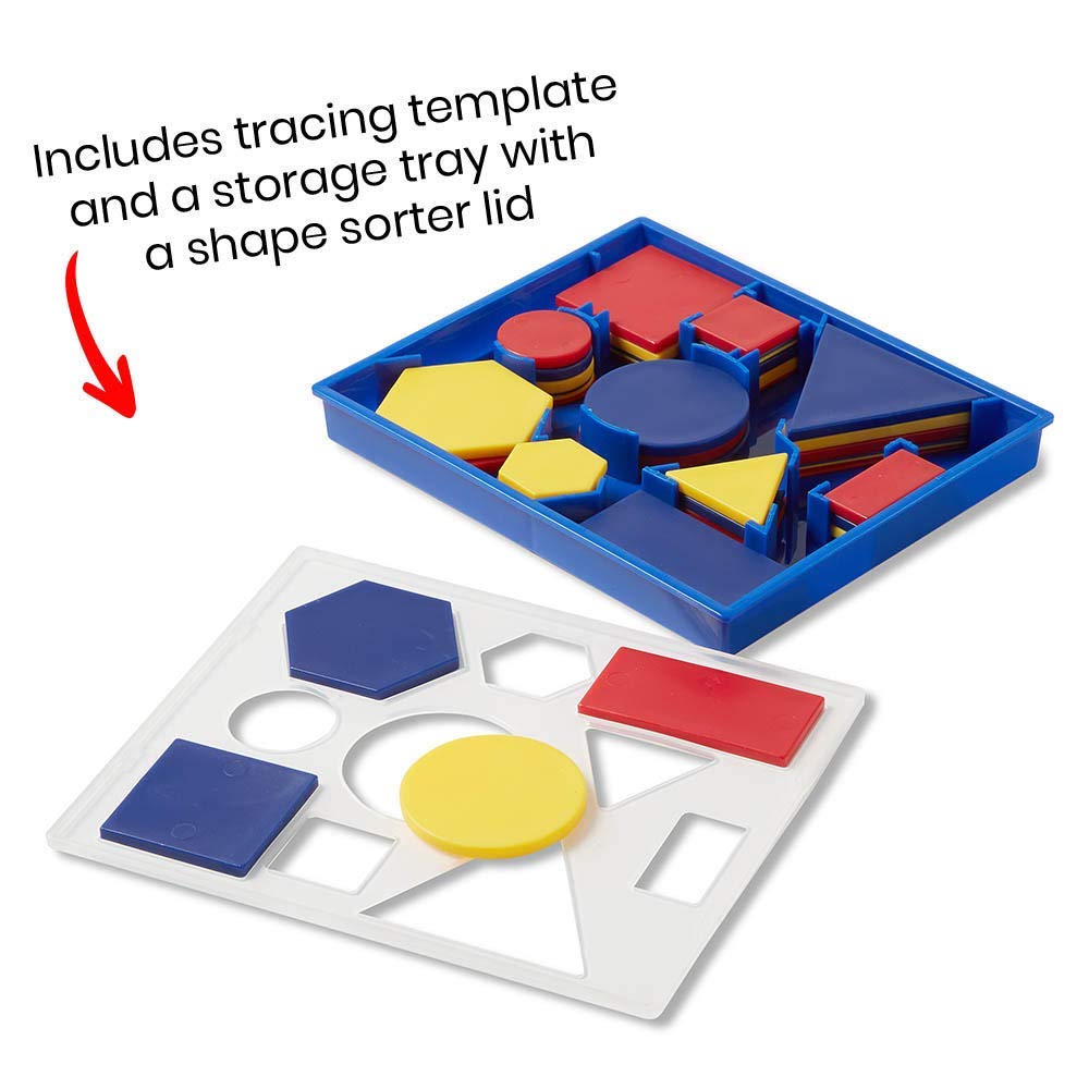 Attribute Blocks Classroom Learning Kit Set of 6 Trays