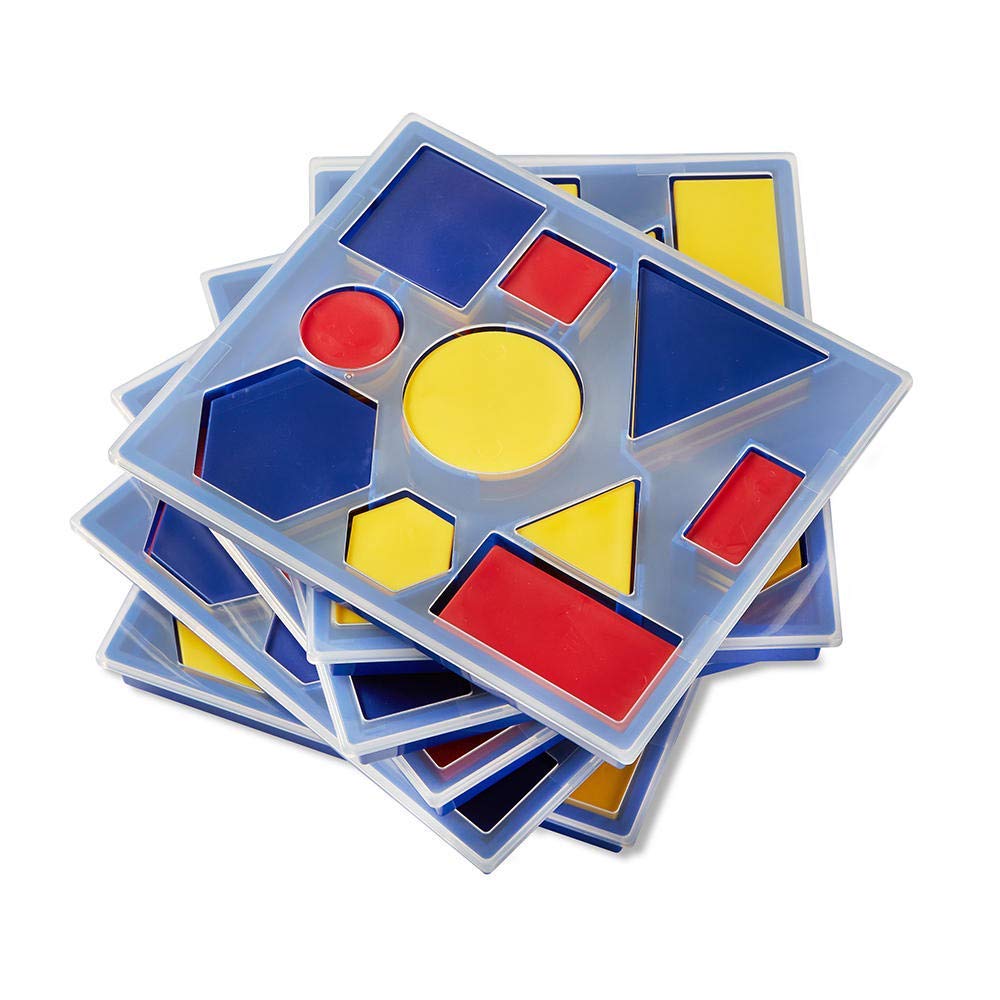 Attribute Blocks Classroom Learning Kit Set of 6 Trays