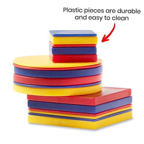 Attribute Blocks Classroom Learning Kit Set of 6 Trays