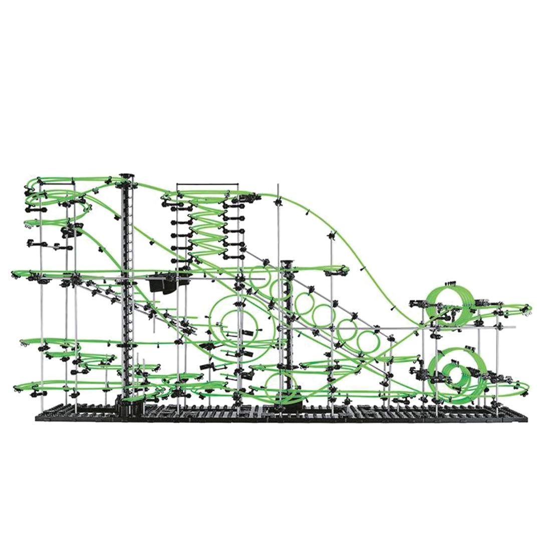 Glow in the Dark Marble Roller Coaster Building Kit 1337 Pieces