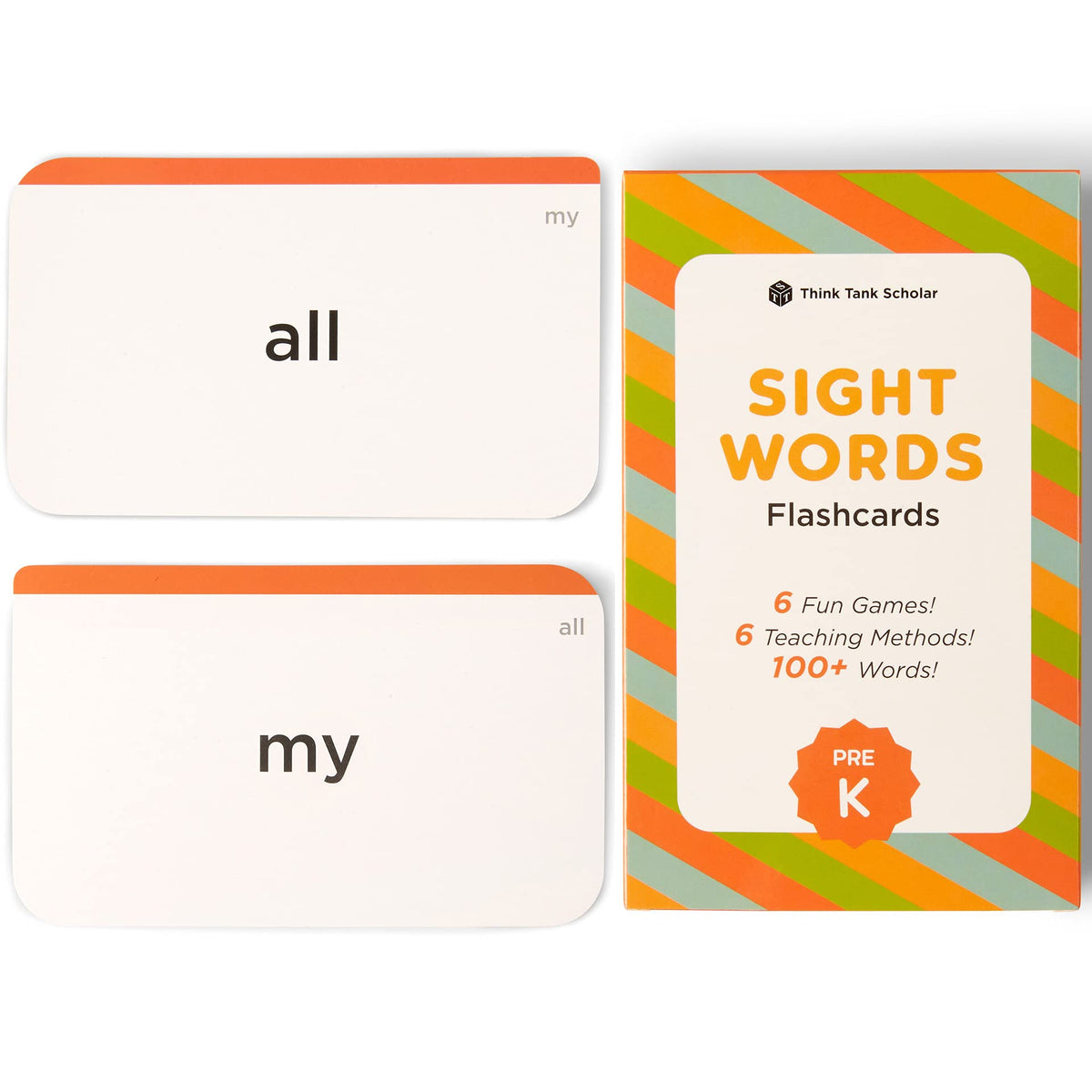 Pre K Sight Words Flash Cards 100 High Frequency Words