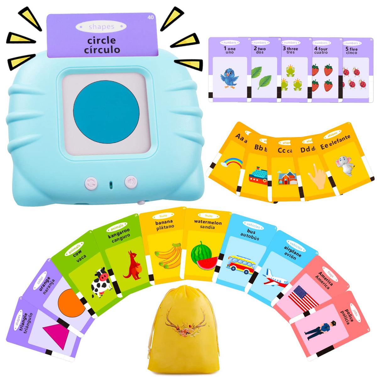 Educational Flash Cards Early Learning Set