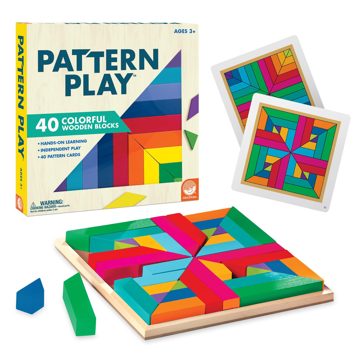 Wooden Pattern Matching Creative Puzzle Set