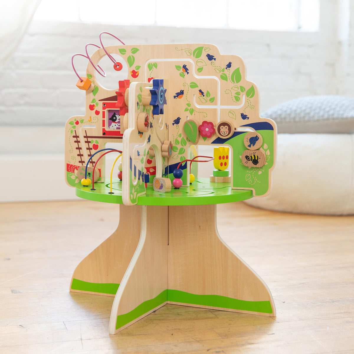 Tree Top Adventure Wooden Activity Center for Toddlers