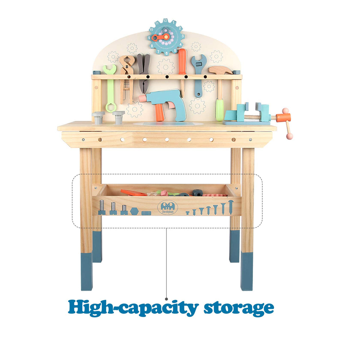 Wooden Tool Bench Workshop Construction Set for Kids