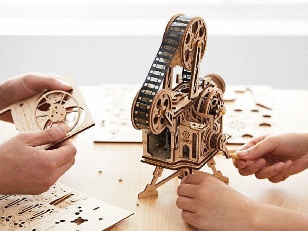 3D Wooden Mechanical Vitascope Model Building Puzzle Kit