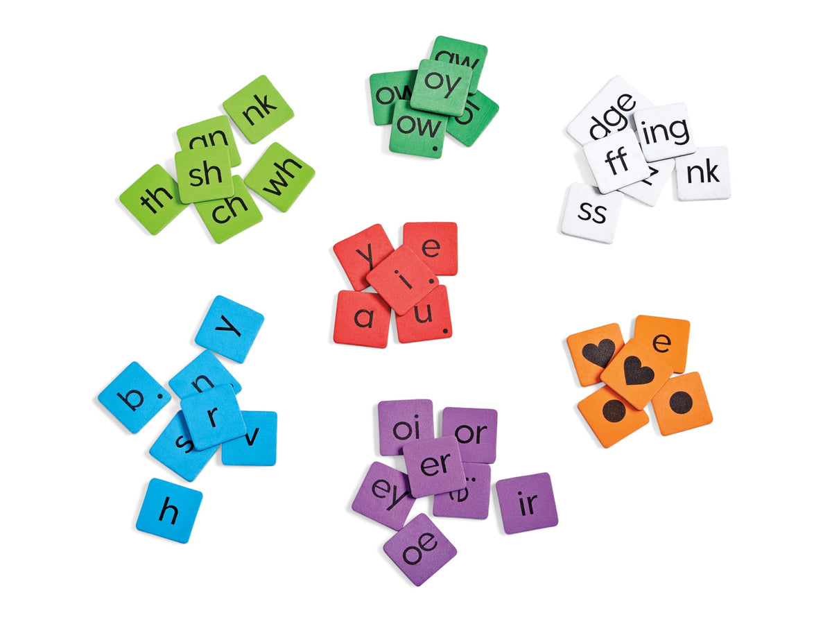Phonics Word Building Magnetic Letter Tiles Set of 6