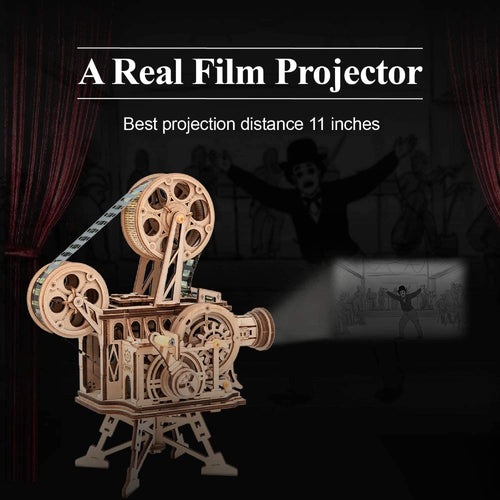 3D Wooden Mechanical Vitascope Model Building Puzzle Kit