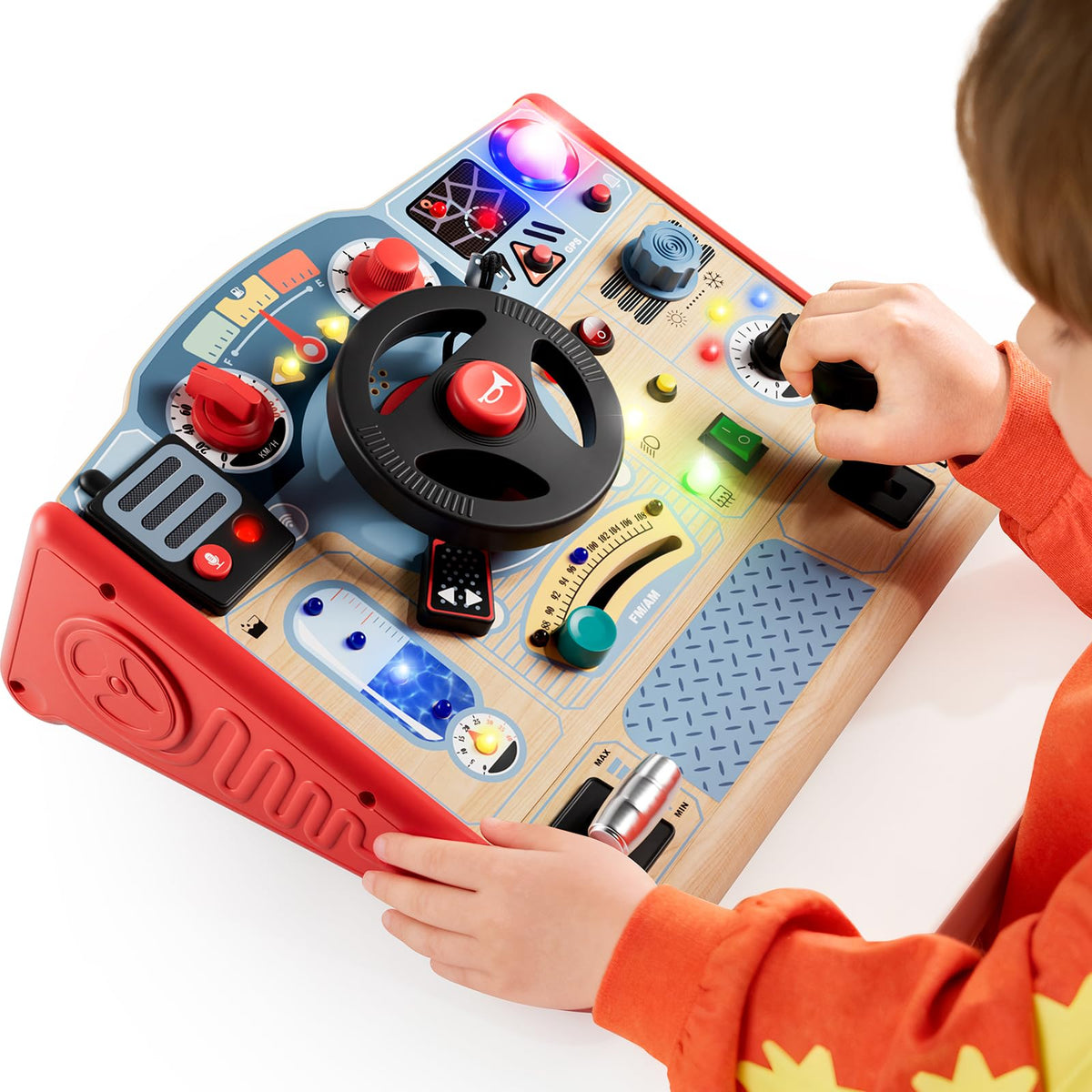 Montessori LED Light Busy Board Learning Toy