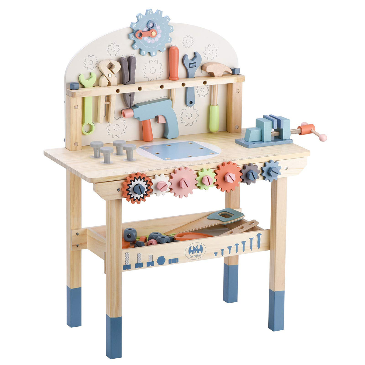 Wooden Tool Bench Workshop Construction Set for Kids