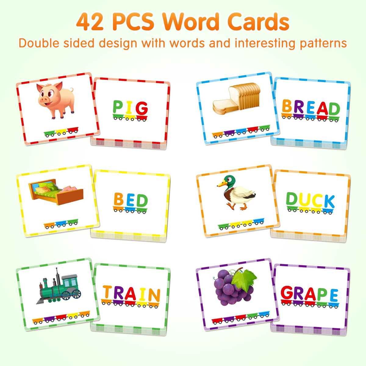 Magnetic Wooden Alphabet Train Letter Learning Set