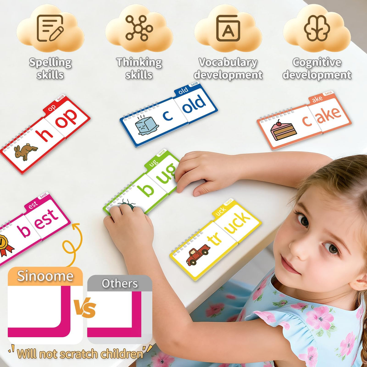 Phonics Flip Book and Word Family Learning Set
