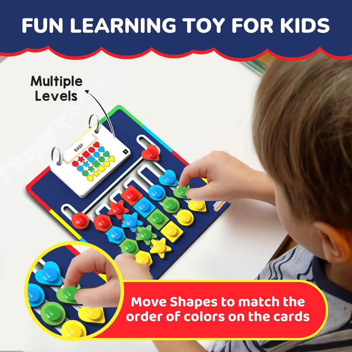 Shape Coder Logic Puzzle Learning Toy for Kids Ages 6 to 12