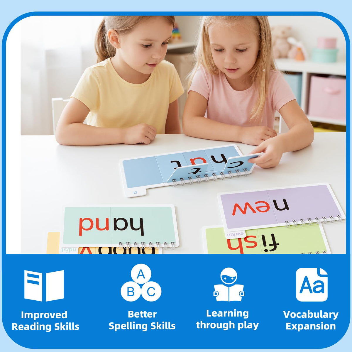 42 Phonics Read and Rhyme Word Family Flip Books