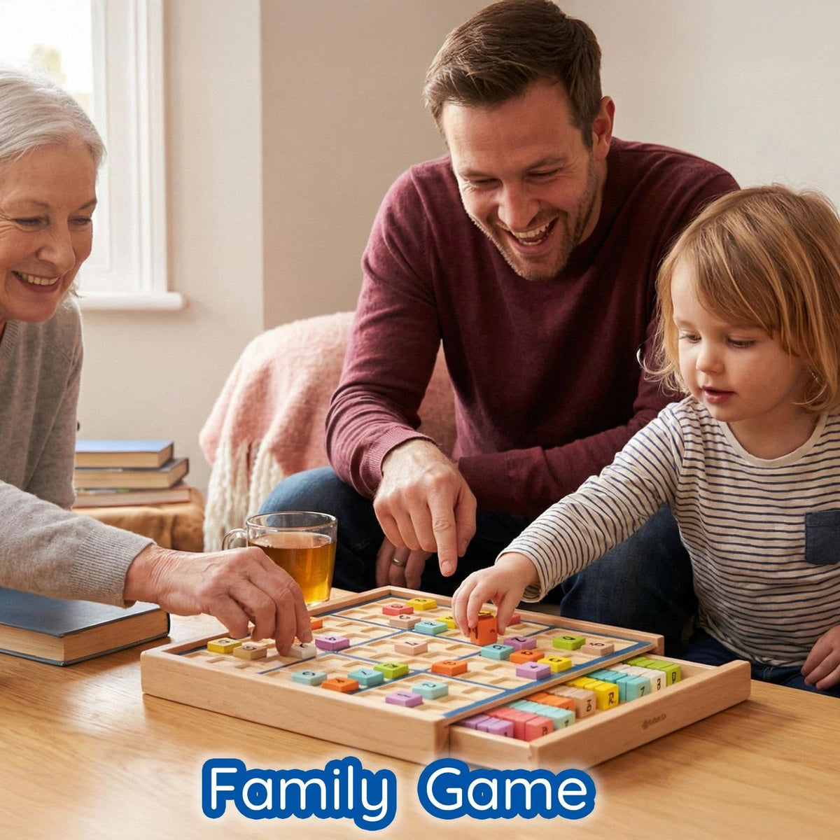 Wooden Color Sudoku Board Game with 320 Puzzle Book