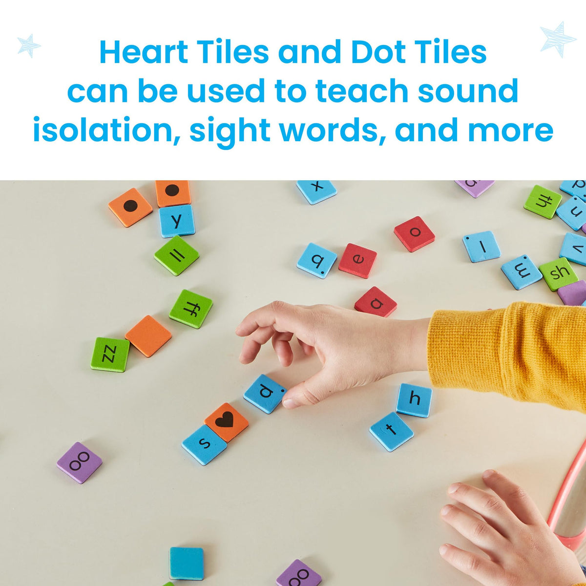 Phonics Word Building Magnetic Letter Tiles Set of 6