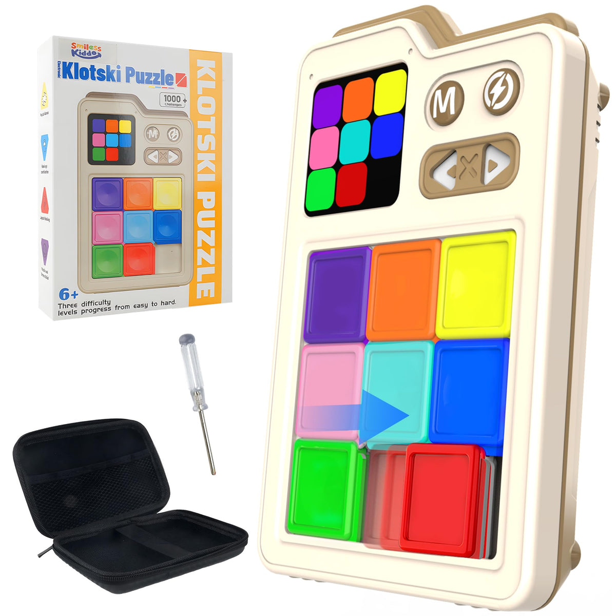 Brain Teaser Sliding Puzzle Game with 1000 Challenges
