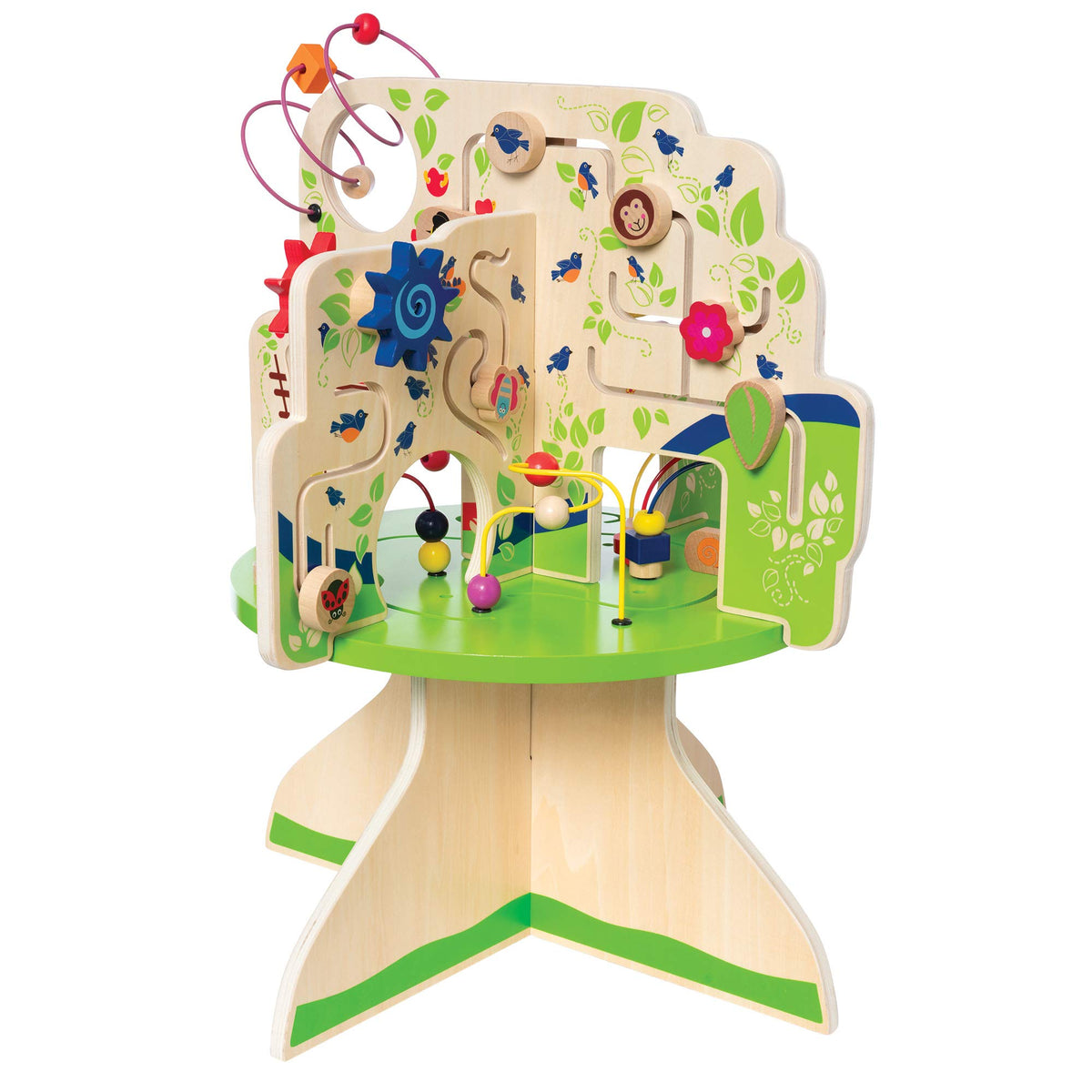 Tree Top Adventure Wooden Activity Center for Toddlers