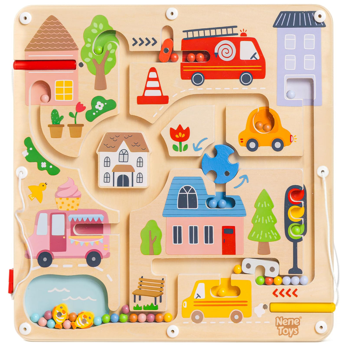 Magnetic Bead Maze Board Fine Motor Learning Puzzle