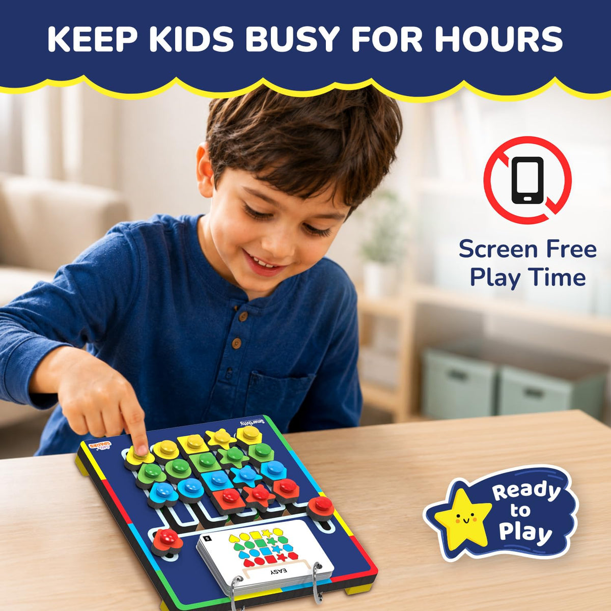 Shape Coder Logic Puzzle Learning Toy for Kids Ages 6 to 12