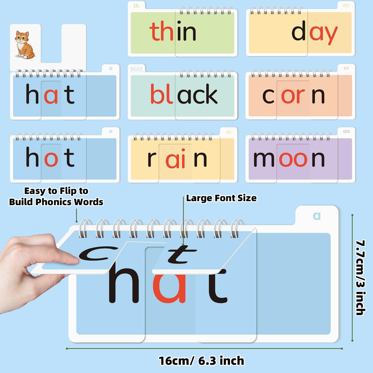 42 Phonics Read and Rhyme Word Family Flip Books