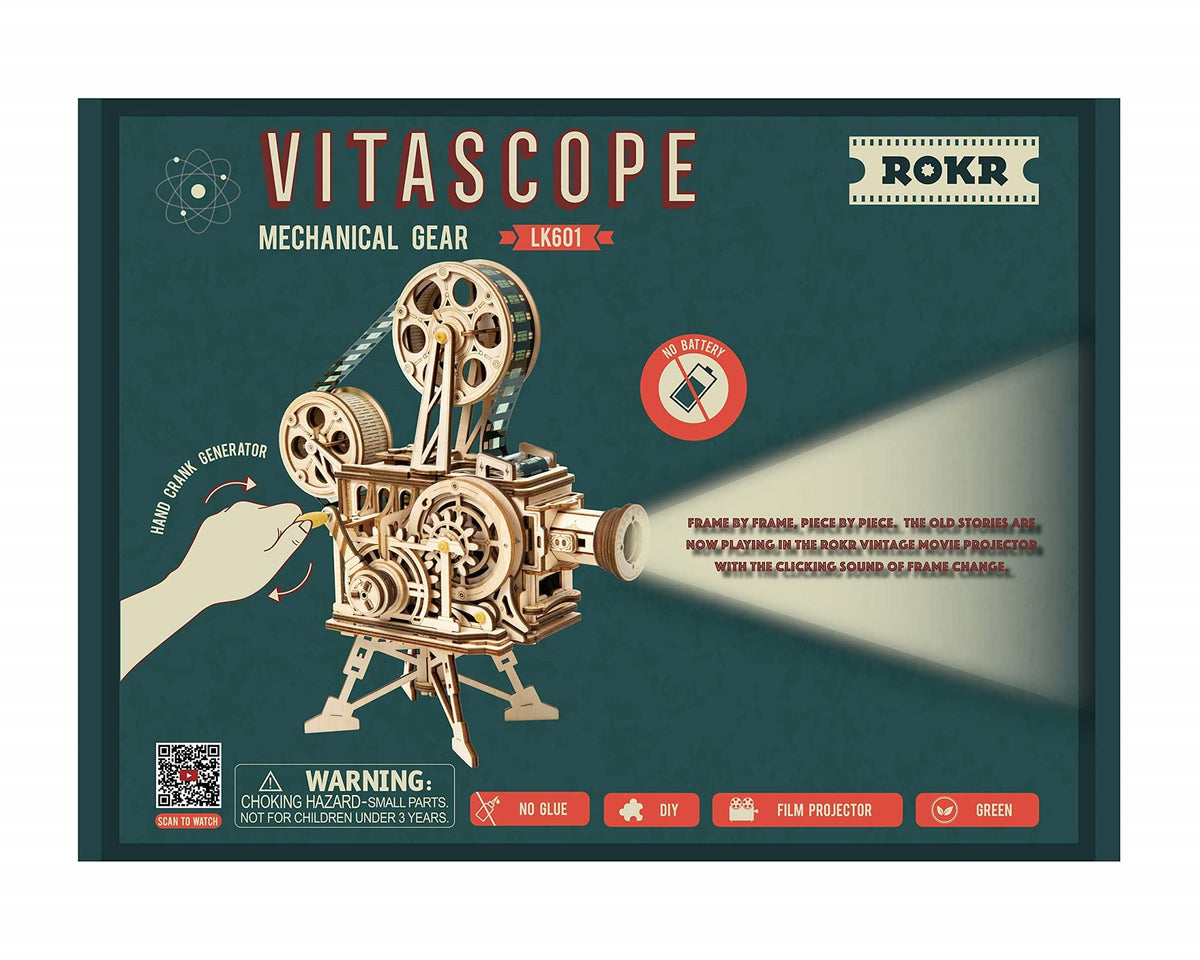 3D Wooden Mechanical Vitascope Model Building Puzzle Kit