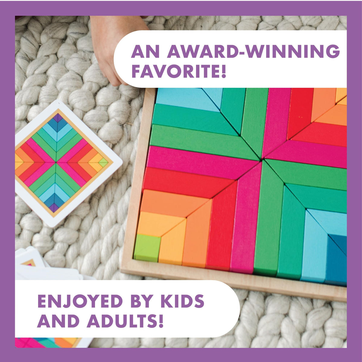 Wooden Pattern Matching Creative Puzzle Set