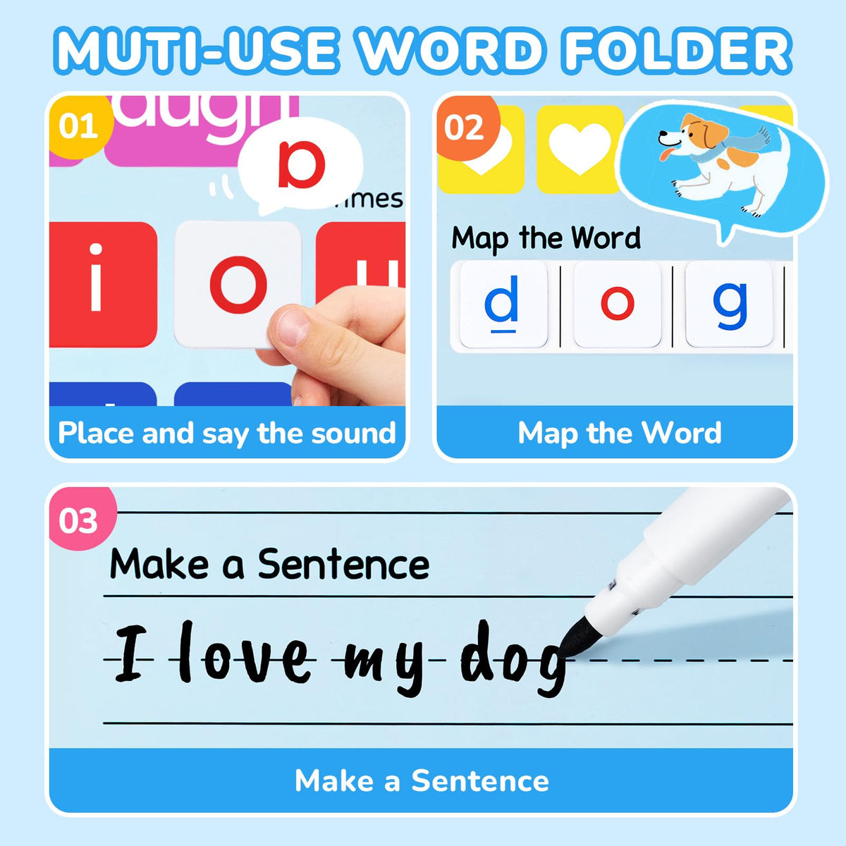 Letter Tiles Word Building Learning Set Version 2