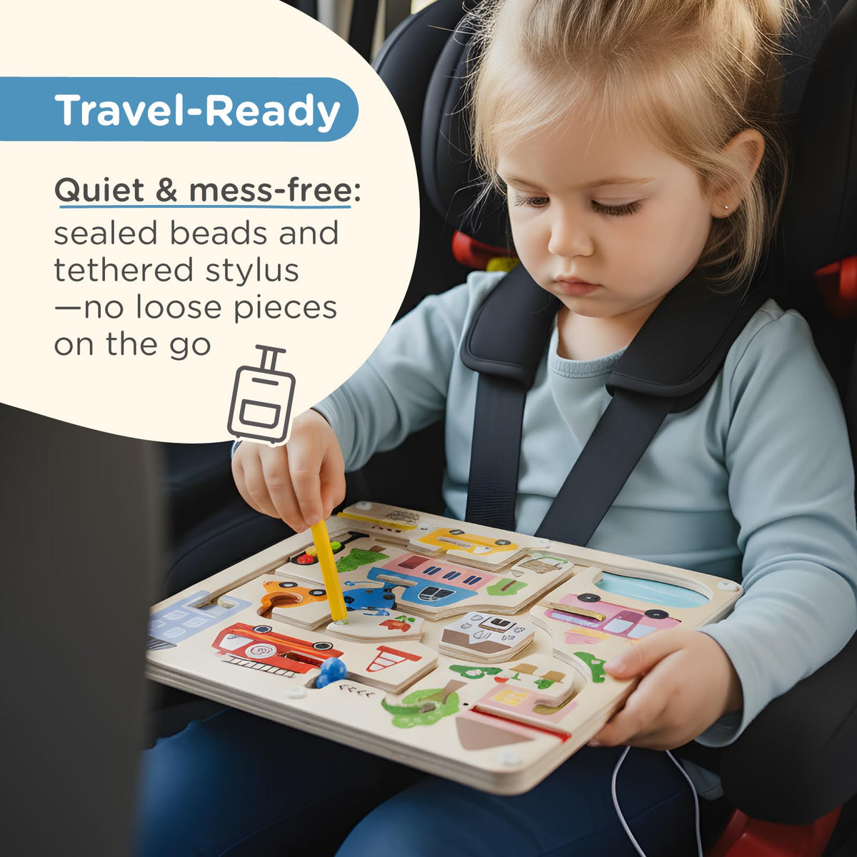 Magnetic Bead Maze Board Fine Motor Learning Puzzle