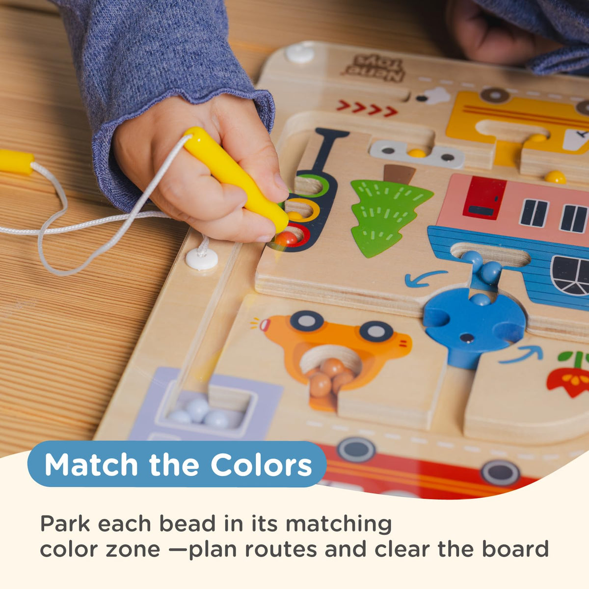 Magnetic Bead Maze Board Fine Motor Learning Puzzle