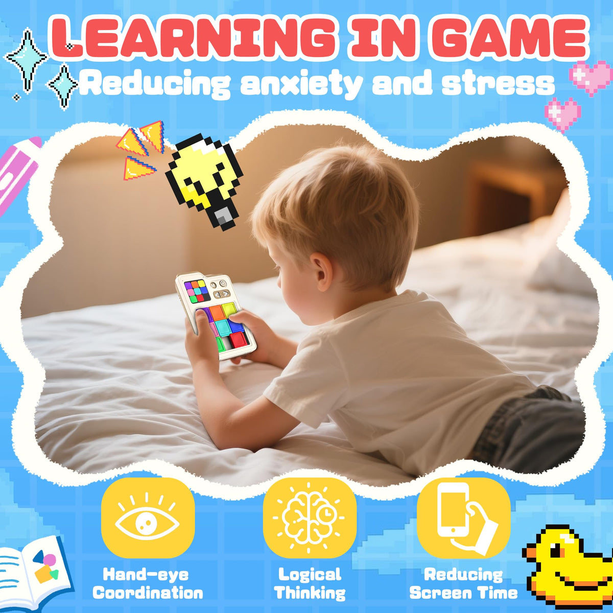 Brain Teaser Sliding Puzzle Game with 1000 Challenges