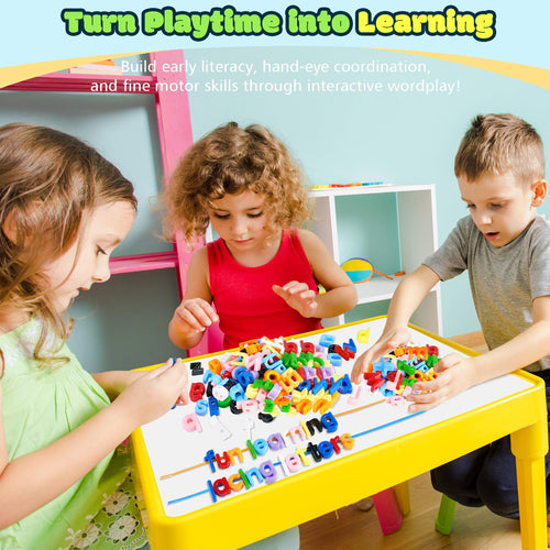Alphabet Letter Lacing Beads Learning Set