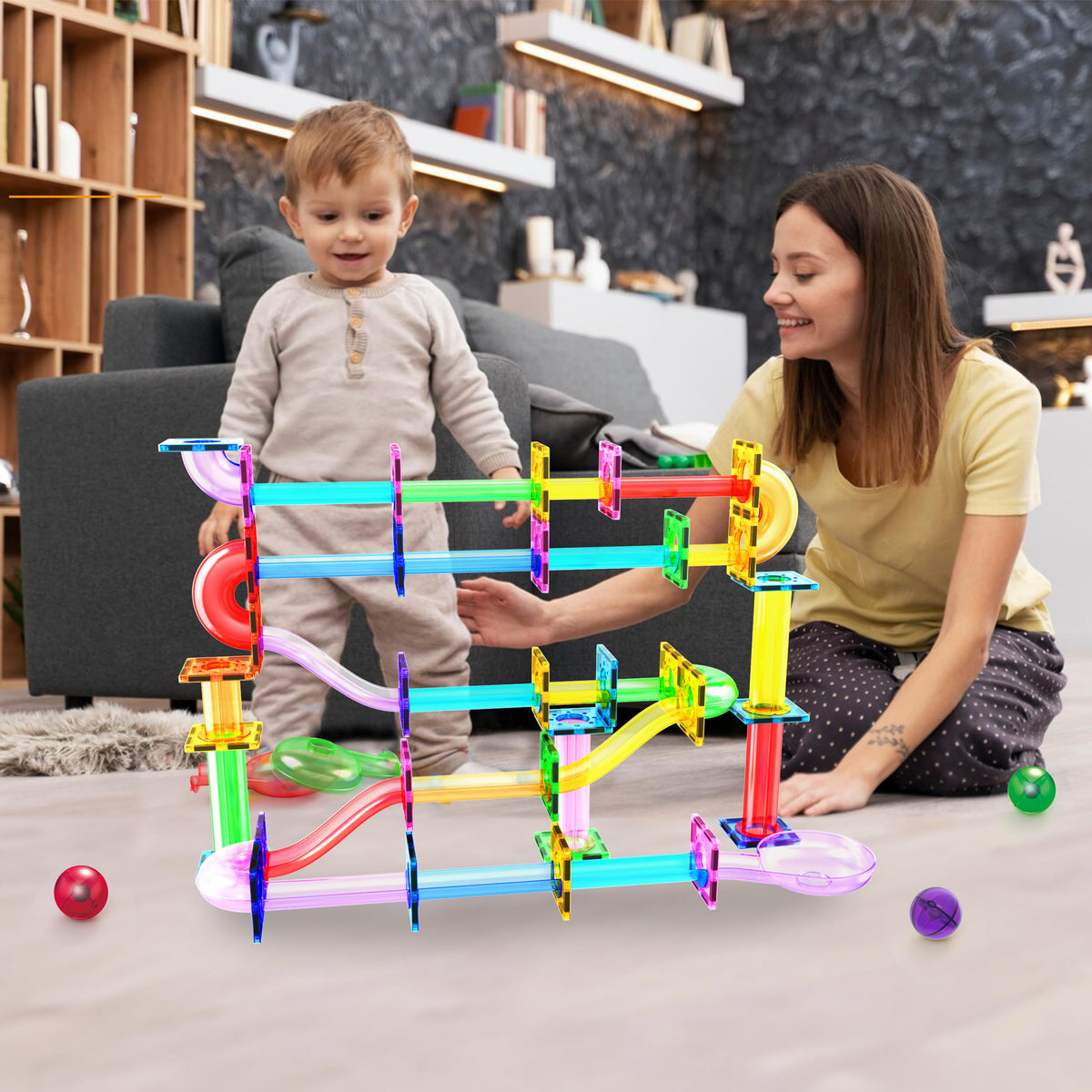 Marble Run Race Track Building Set