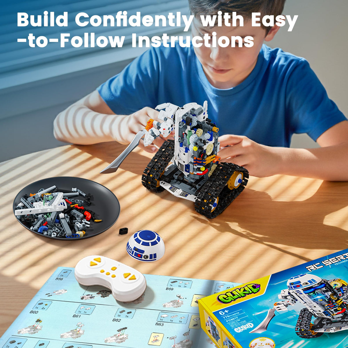 3 in 1 STEM Robot Building Kit with App and Remote Control