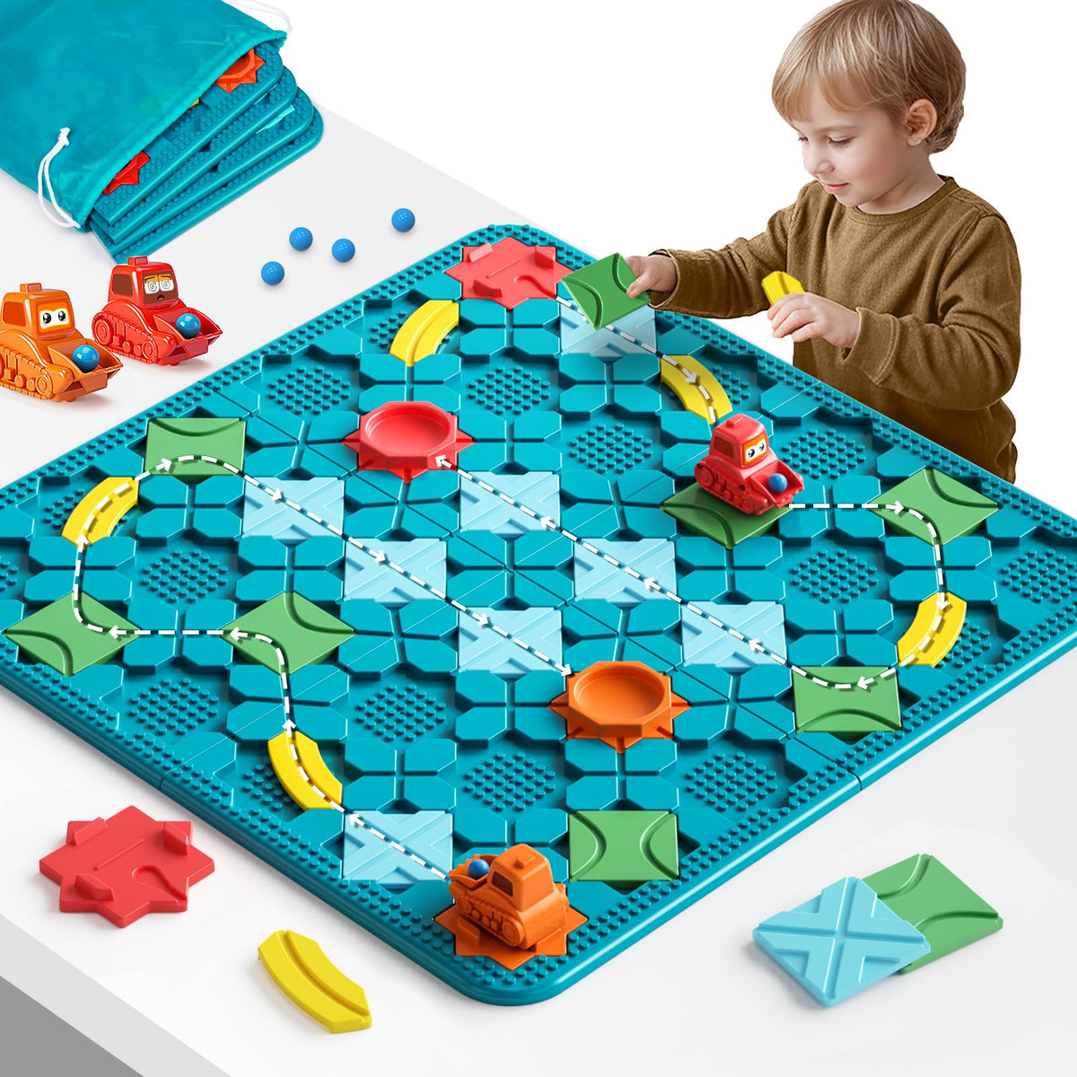 Logical Road Builder STEM Puzzle Learning Set for Kids