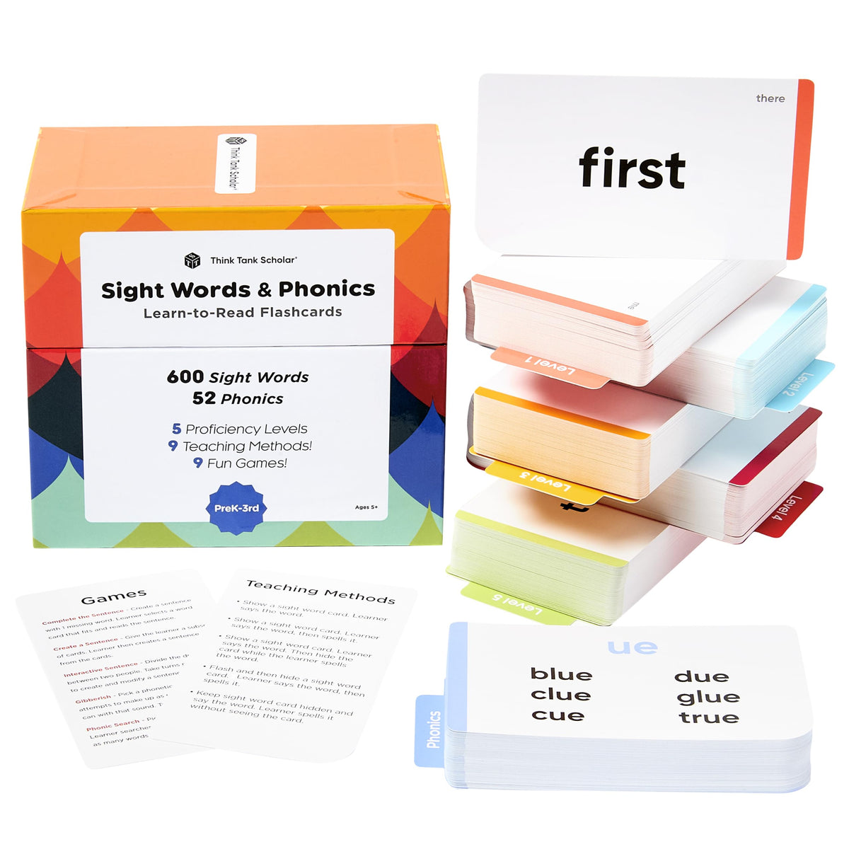 Sight Words Flash Cards 520 High Frequency Words for Kids